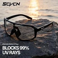 SCVCN nouvelle équitation cyclisme lunettes de soleil Sports de plein air lunettes de course hommes vtt vélo lunettes femmes cyclisme lunettes 1 lentille 6