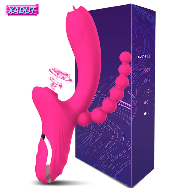 3-in-1-Klitoris-Sauger-Dildo-Vibrator für Frauen, Klitoris, G-Punkt, Zunge lecken, Vakuum-Stimulator, Sexspielzeug für Erwachsene, Waren für Frauen 1