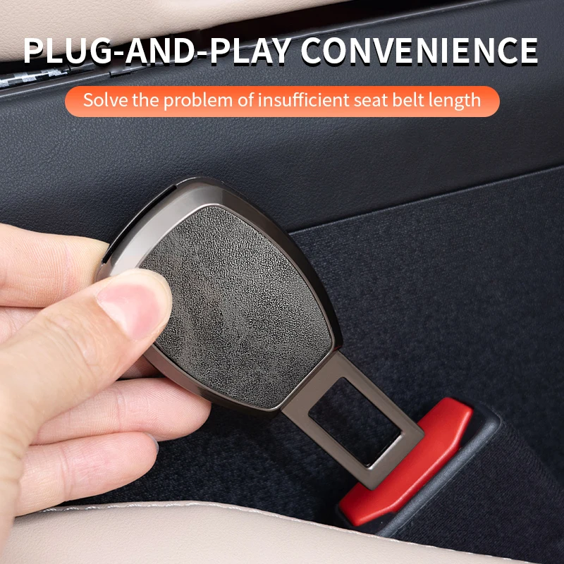 Замшевые автомобильные пряжки для ремня безопасности, аксессуары из цинкового сплава Замшевые автомобильные пряжки для ремня безопасности, аксессуары из цинкового сплава