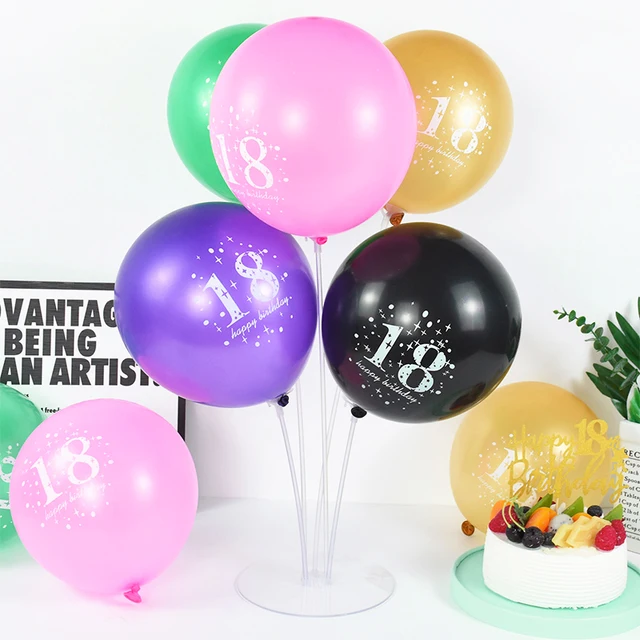 18th birthday latex balloons