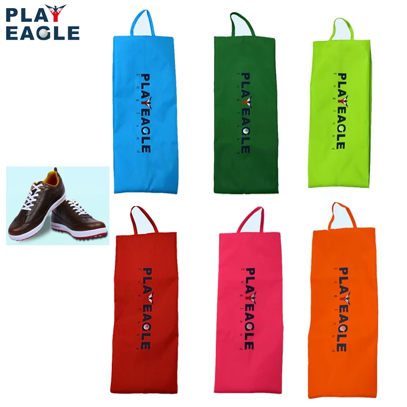 

PLAYEAGLE 2023 On Sale Golf Shoes Bag Nylon Waterproof Pouch Men Women Colorful Portable Shoe Storage Bag for Travel