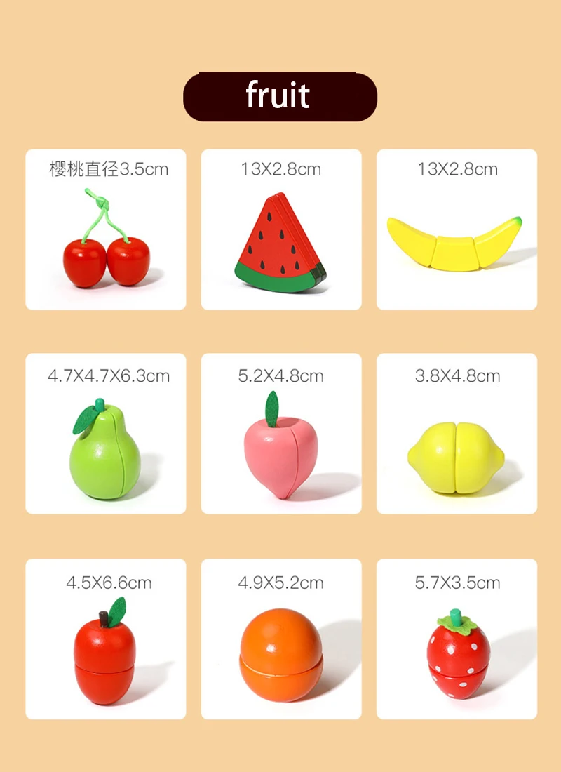 BESTonZON Couteau En Bois Pour Enfants – Coupe-légumes Jouet Sécurisé, Mini Outil De Cuisine Pour Imiter Les Grands, Parfait Pour Dînette Et Jeux De Rôle