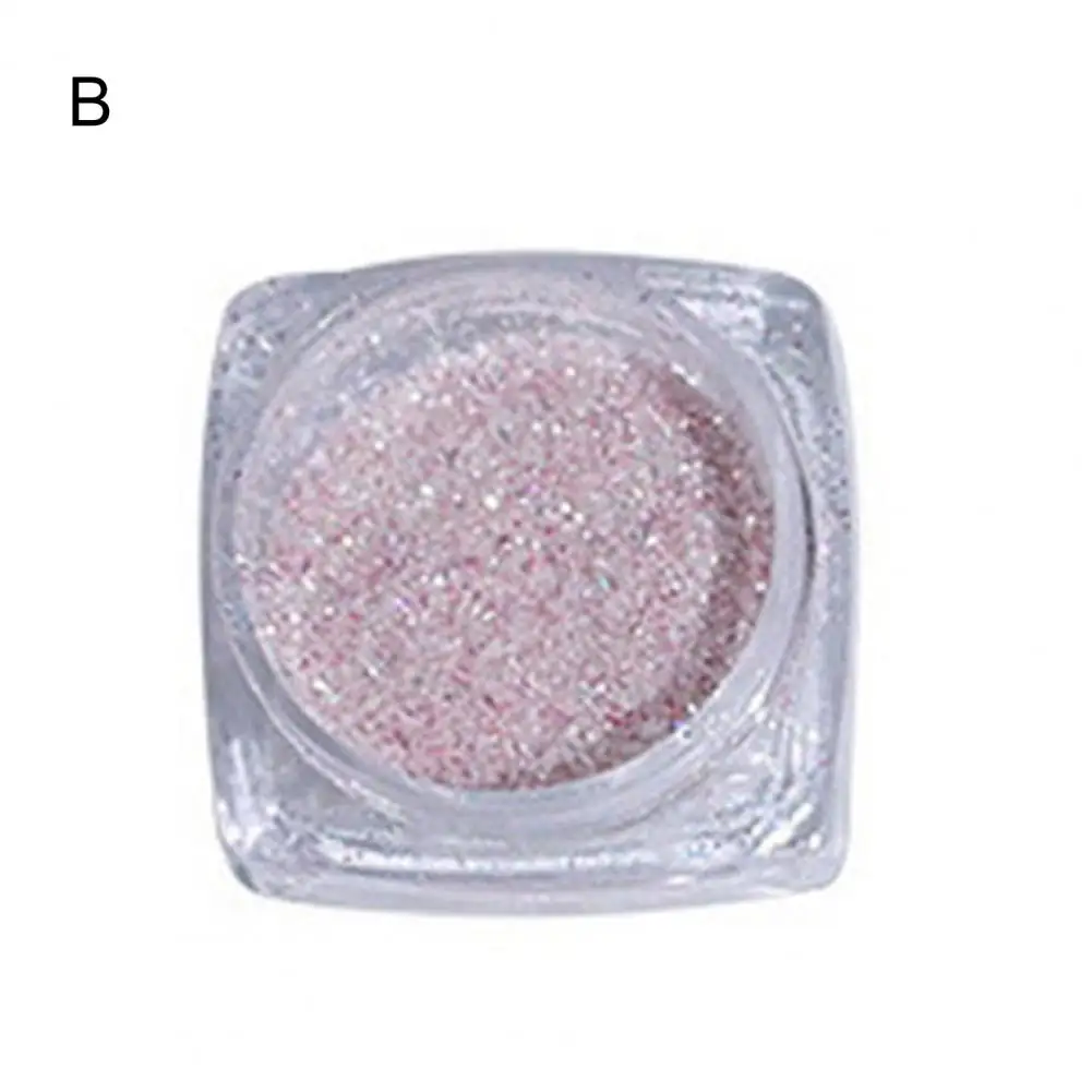 1 Box Delicate Superfine DIY Nail Art Glitter Powder Ornament Multiple Styles Nail Decoration Safe Ingredients for Women