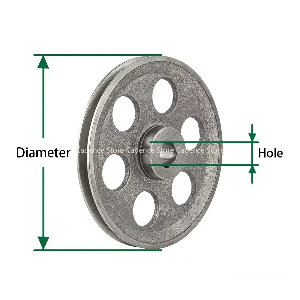 V-Belt Pulley Hollow Dia 140-200mm Single-Slot A Type Cast Iron Wheel belt pulley