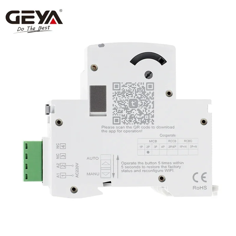 curto circuito protecao sem fio vida inteligente tuya wifi mcb grd9l w 05