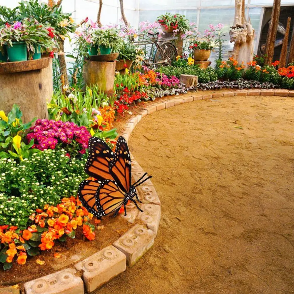 

Пластиковая садовая стойка, синее украшение для сада, горячая бабочка, вставка в сад | Двор | Наружный