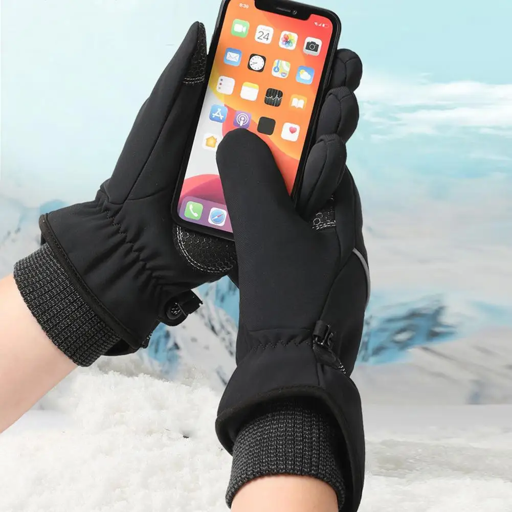 

Skating Gloves Touch Screen Gloves Winter Cycling Gloves with Water-resistant Plush Lining Windproof Thermal Design Stay Warm