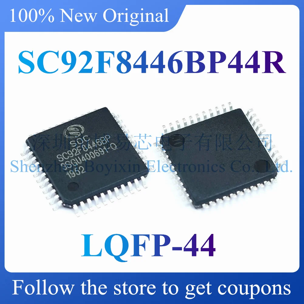 

NEW SC92F8446BP44R Original and authentic microcontroller chip (MCU/MPU/SOC). Package LQFP-44