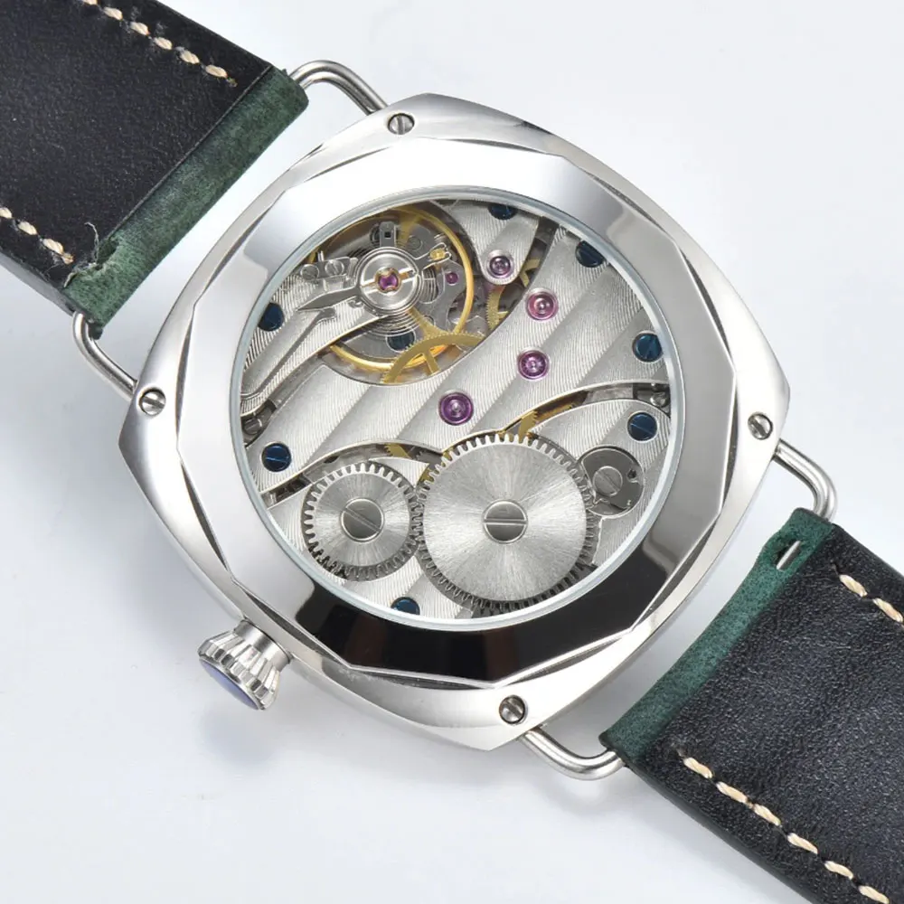 45mm Men's Watch Retro Fashion Pilot Mechanical Sterile Dial 6497/6498/3600 Manual Sapphire Movement Stainless Steel Case