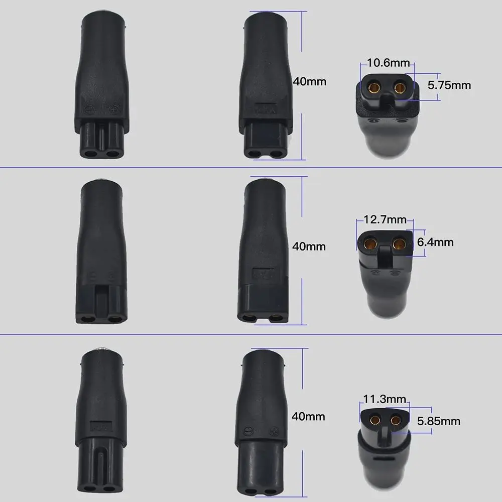 Universal 8PCS Power Cord 5V Replacement Charger USB Adapter Suitable for All Kinds of Electric Hair Clippers