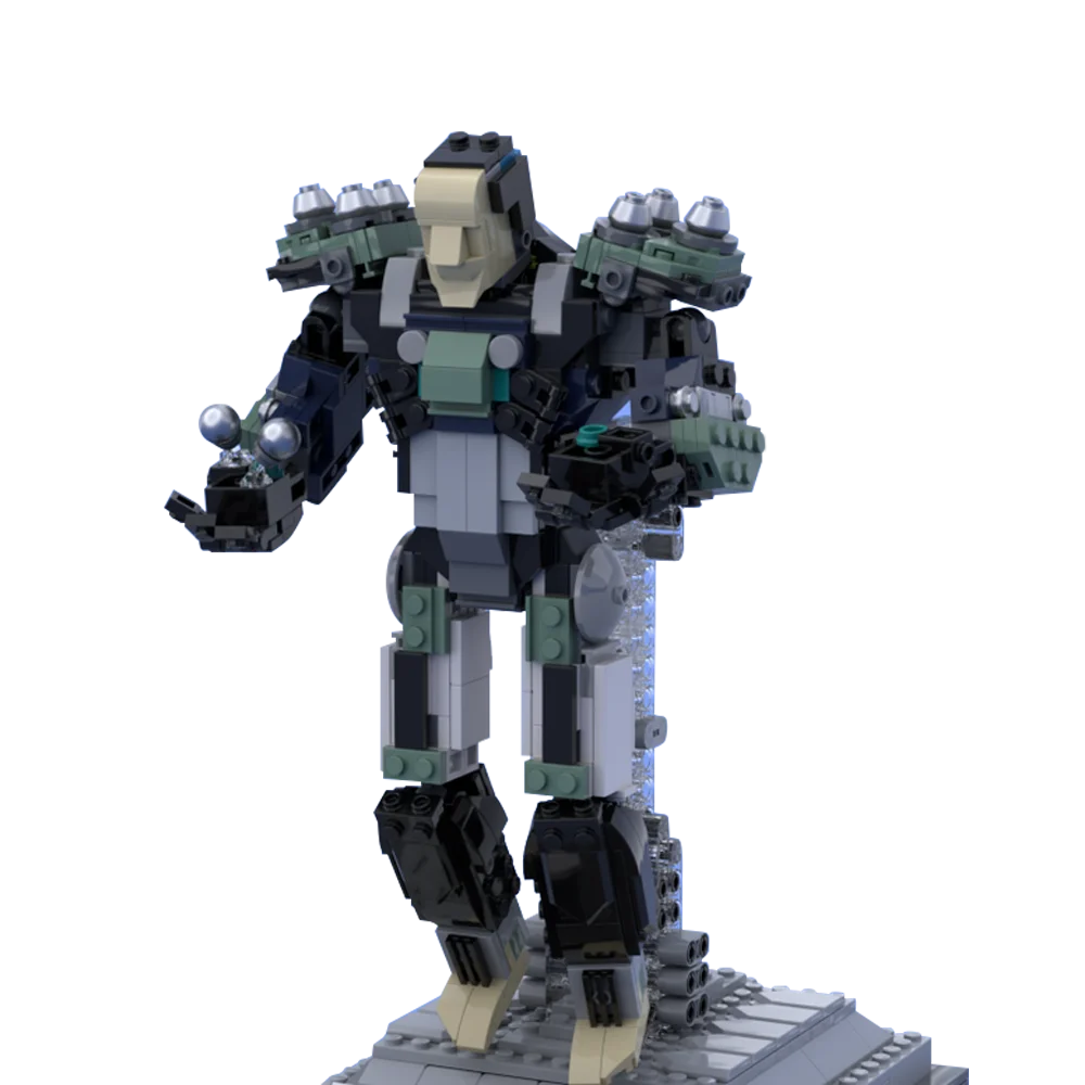 Moc Overwatch Game Astrofisico Mecha Model Sigma Building Blocks Set Bricks Guardian Robot Toys For Children Birthday Gift