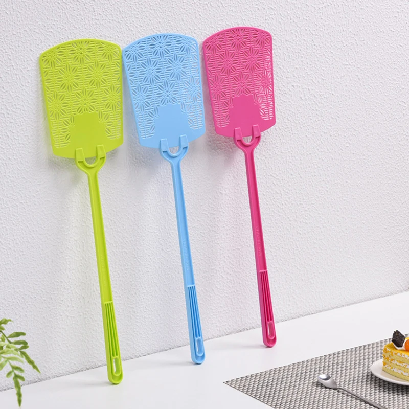 Plastic Fly Swatter Manual Swat Pest Control Hand Flexible Fly Swatters Flexible Strong Manual With Long Handle fly swatter