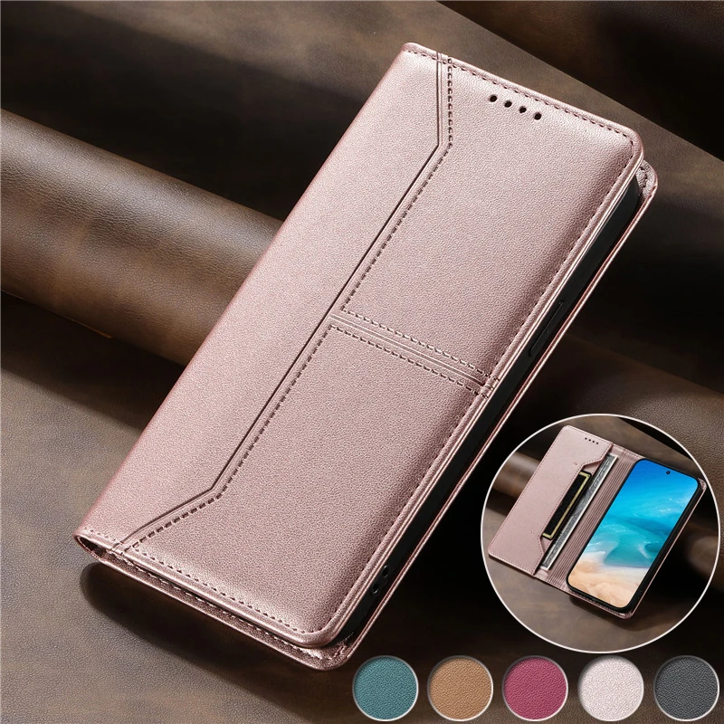 Luxury Magnetic Flip Leather Wallet Phone Case Cover