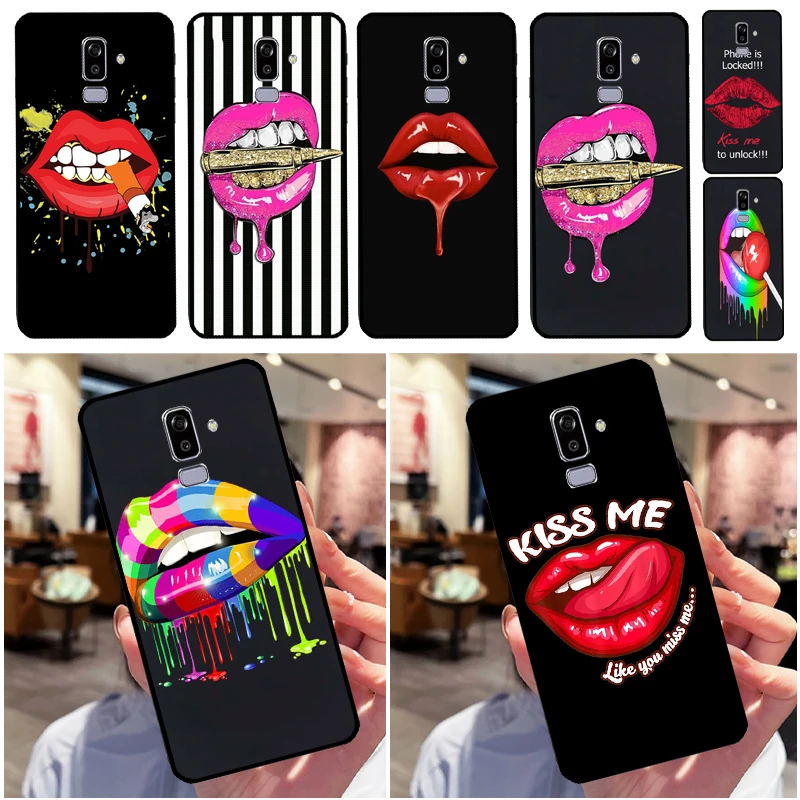 Seductive Lips Design Phone Case