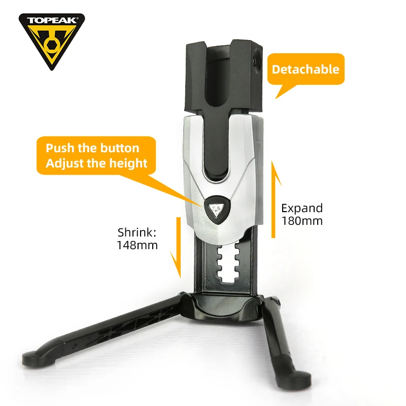 TOPEAK TW007 FlashStand FAT Bicycle Kickstand bicycle accessories bicycle kickstand bike accessories Crank Stay Bracket Stand Holder Parking Rack Adjustable Pocket Size Portable Stent