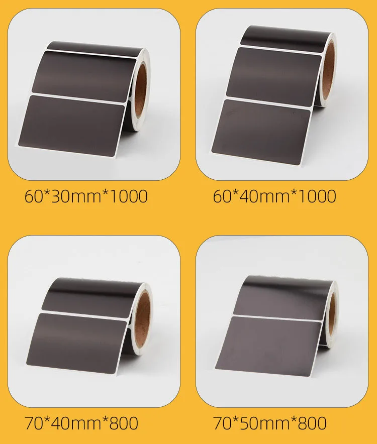Carta Termica 100x100mm/100x150mm/76x130mm Per Stampante Etichetta Di Spedizione Termica Etichetta Di Codice A Barre Di Spedizione Nessuna Banda Di Carbonio Richiesta