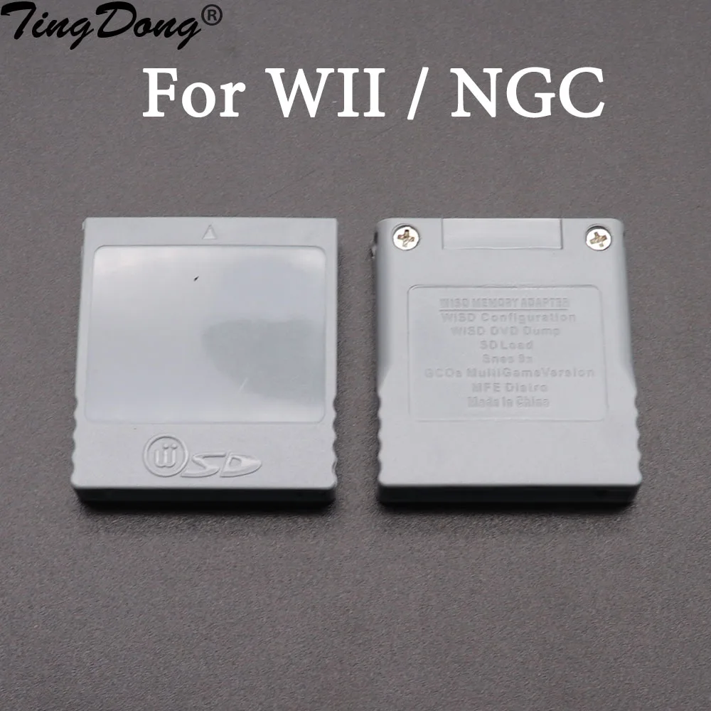 Tingdong Sd Memory Flash Wisd Card Stick Adattatore Convertitore Adattatore Lettore Di Schede Per Wii Ngc Gamecube Console Di Gioco