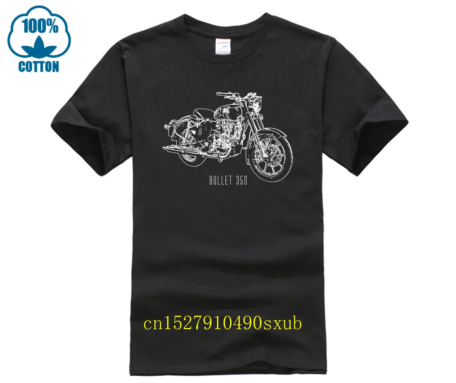 Uomo Donna Magliette Royal Motorcycle Race Funny Cotton Tee Enfields Shirt Manica Corta Motor T Shirt Top Graphic Printed