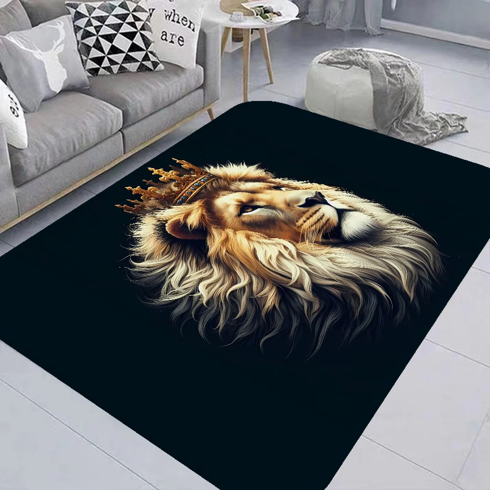 Tiger Lion Animal Wildlife Cartoon Kitchen Mat Cheaper Anti-slip Modern Living Room Balcony Printed Modern Home Decor 6