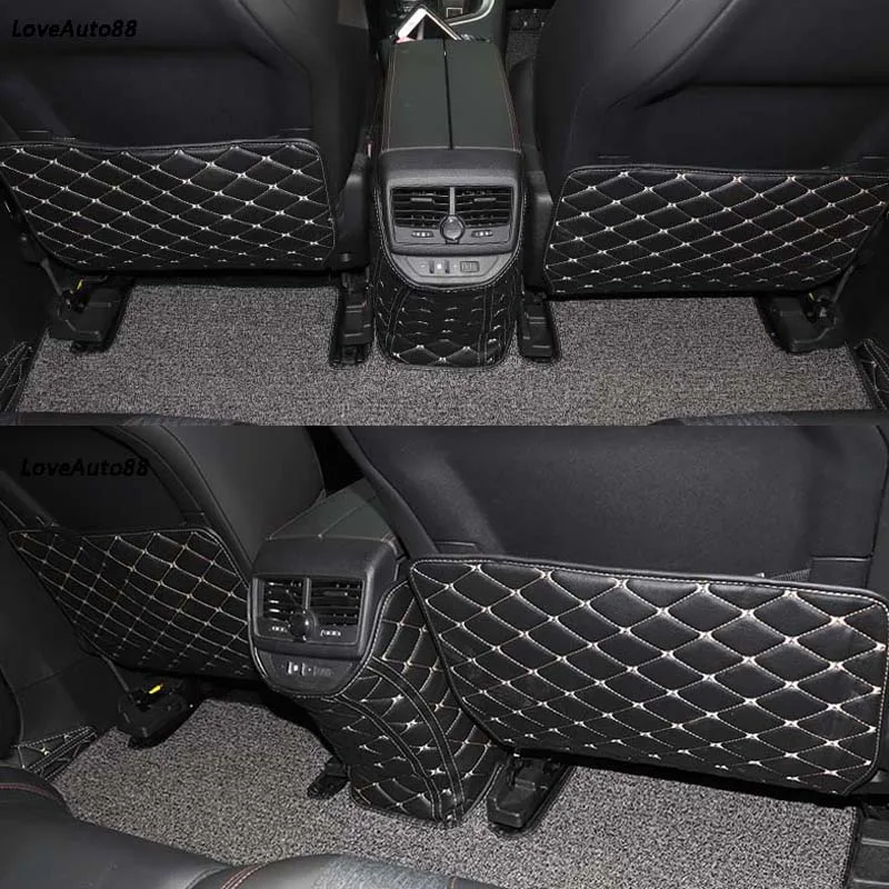 

Car Rear Seat Anti-Kick Pad Rear Seats Cover Back Armrest Protection Mat for Peugeot 5008 4008 Car Accessories 2017 2018 2019