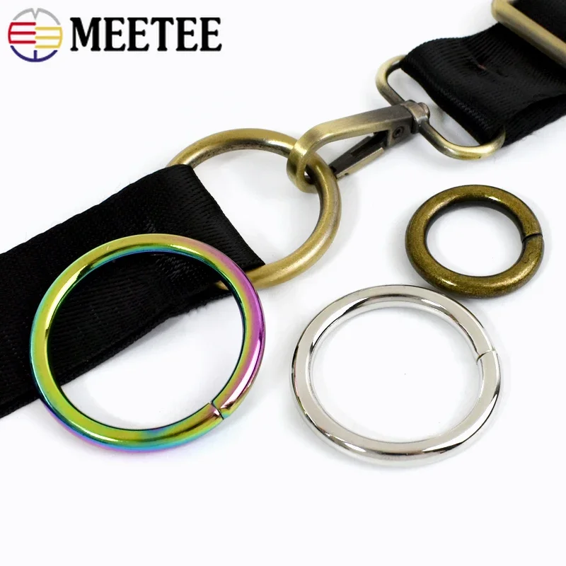 10/20Pcs 13-38mm Metal O Ring Buckle For Bag Strap Dog Collar