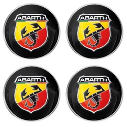 Universal 60mm Car Wheel Hub Center Cap Rim Cover Emblem Stickers (Abbas - 4pcs)