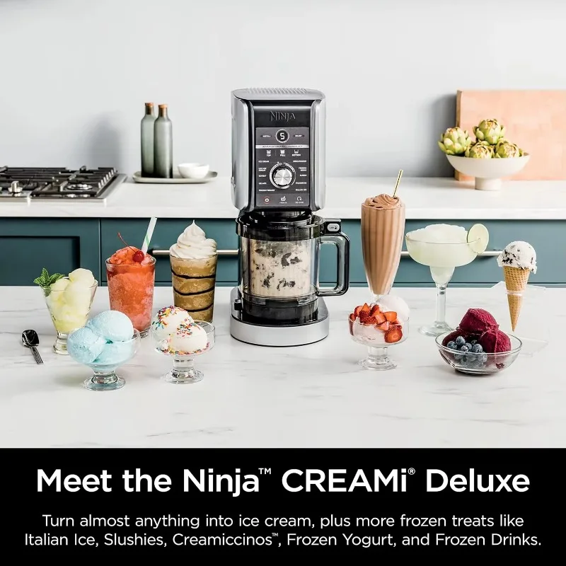 Ninja 11-in-1 Ice Cream & Frozen Treat Maker for Ice Cream, Sorbet, Milkshakes, Frozen Yogurt, & More, Includes two 24 oz. Tubs 2