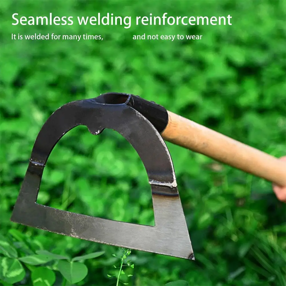 Handheld Holle Hoe Verdikte Mangaan Staal Landbouw Weeding Hoe Planten Groente Tuinieren Lossende Bodem Weeding Tool Image 12