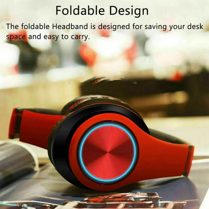 Wireless Bluetooth Headphones With Mic Noise Cancelling