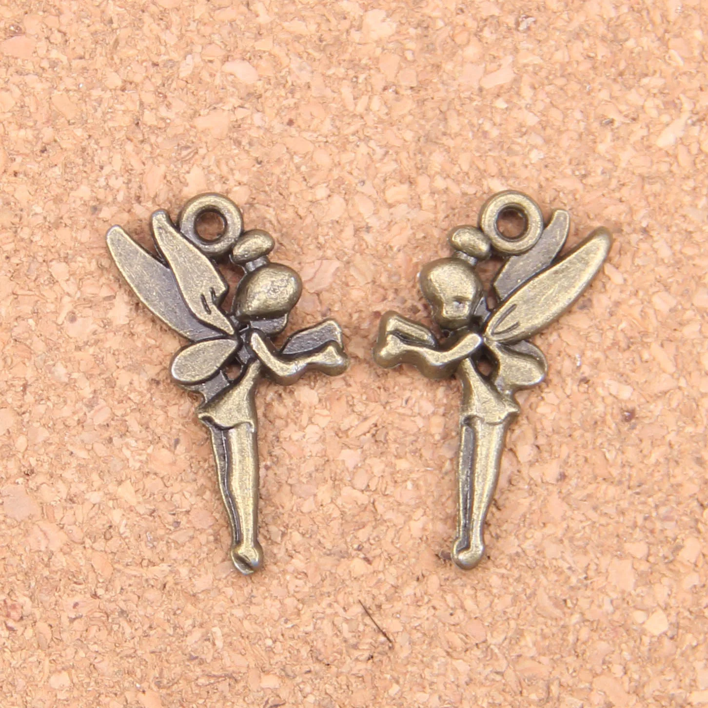 Silver 25mm Tibetan Silver Angel Charms Christmas Fairy Jewellery Pendant Craft ML 