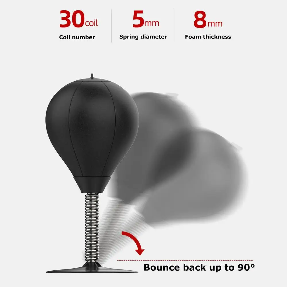 Tabletop Punching Bag With Suction Cup & Stand Boxing Speed Ball Boxing Equipment For Anger Management Toys 
