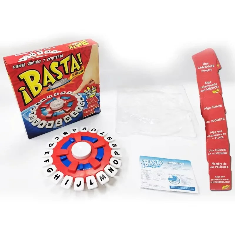 New Spanish Word Game Fast-Paced Family Board Game The Quick Thinking Letter Pressing Tapple Games versión en español 3