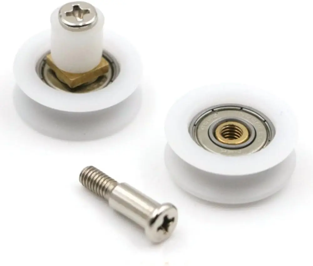 Pulley Shower Door Rollers Arc Push Bathroom Accessories Glass Door Hanging Wheel Shower Pulley Sliding Roller