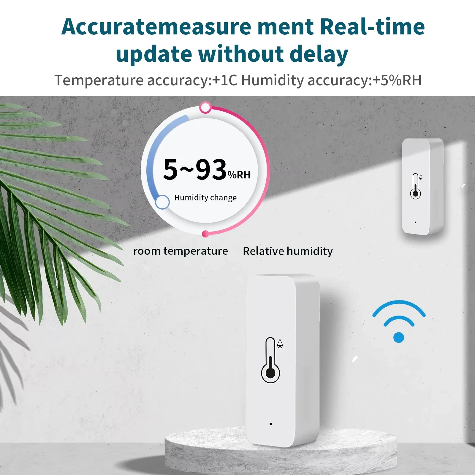 Tuya Zigbee 3.0 Smart Temperature Humidity Sensor Indoor Hygrometer Controller Monitoring Real Time App Alert Alexa Google Home
