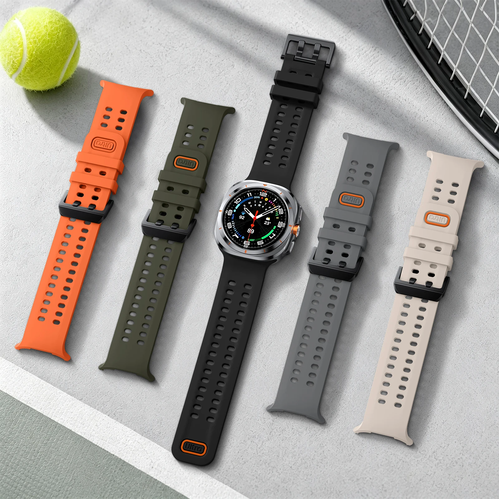 Sports Soft Silicone Watch Band - Gap-Free Strap Bracelet for Galaxy Ultra 2025 Accessories
