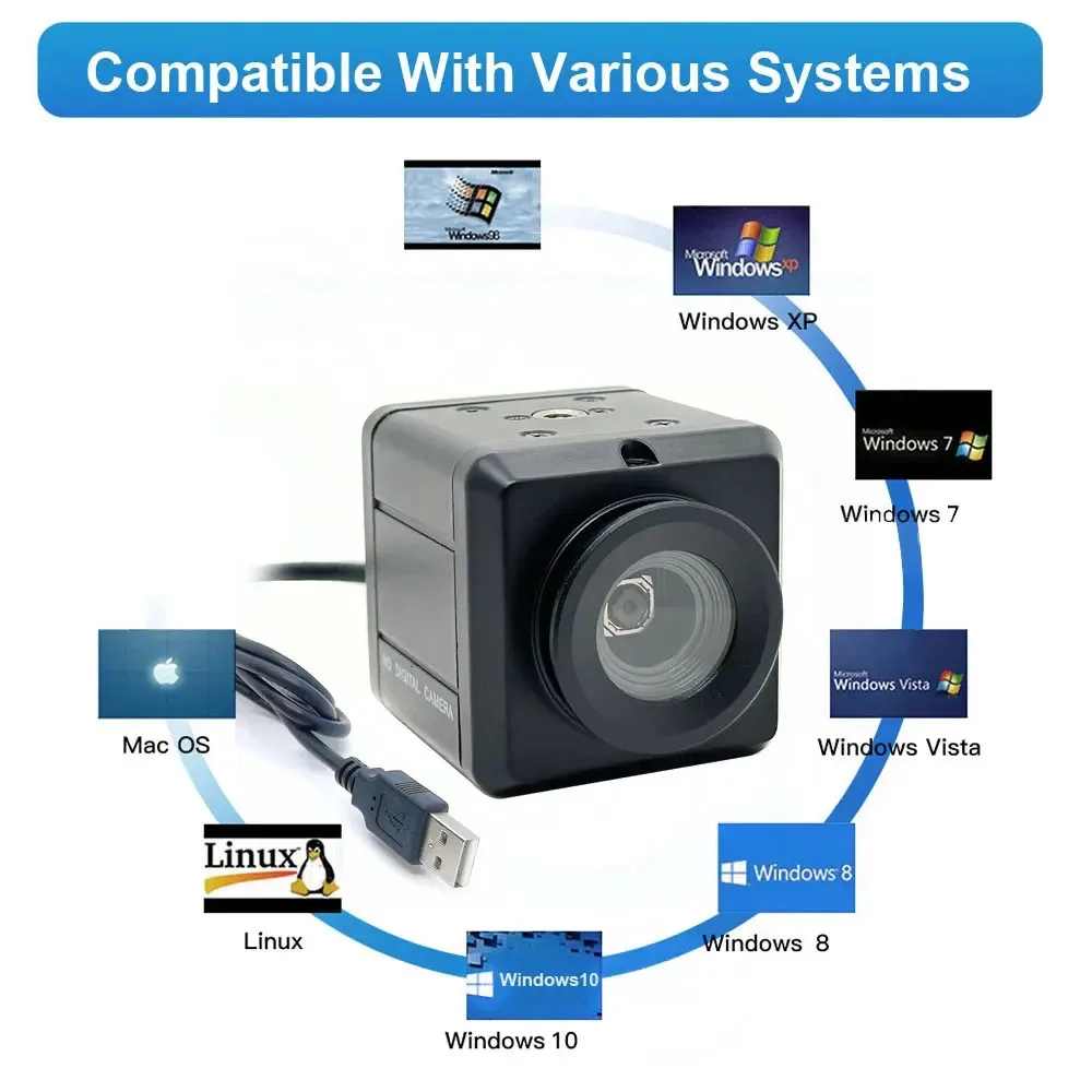 Pc webcam pc web camera computer camera HD Autofocus 8MP 4K 3264 X 2448 Mjpeg Mini USB2.0 Webcam Industrial IMX179 Senso OTG UVC PC Laptops Video Camera For Document Sc