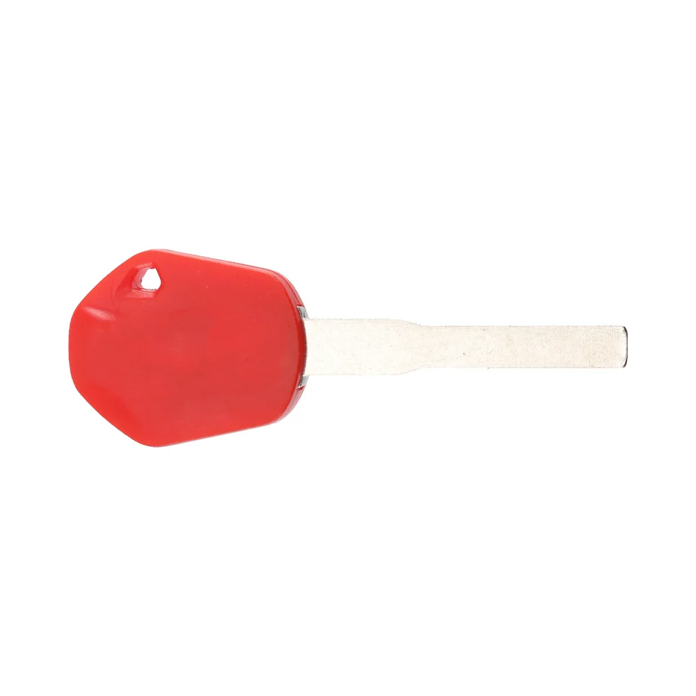 New Blank Motorcycle Uncut Key Red Length 43mm for Motorbike Spare Part Replacement Accessory