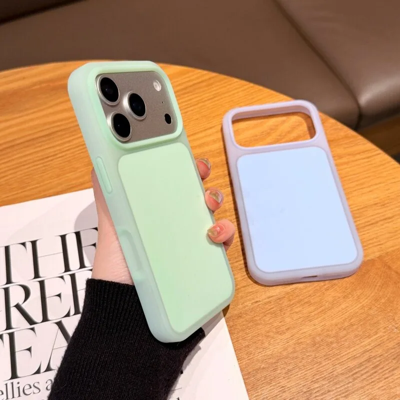 Chic Candy Solid Color Jelly Case with AI Camera Control and Shockproof Skin Feel