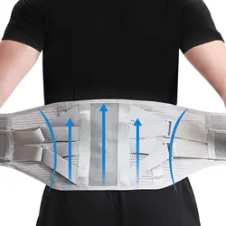 KOMZER Lower Back Pain Relief Belt, Waist Adjustable Back Brace Lumbar Support for Sciatica Scoliosis Herniated for Women & Men
