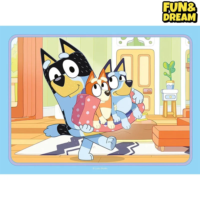 Ravensburger Genuine Bluey Family Cartoon Puzzle Toy 4-In-1 Puzzle Toys For Children Educational Toys Birthday Present 4