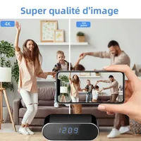 Nouvelle Mini caméra WiFi 4KHD pour une clarté améliorée, Vision nocturne infrarouge, visualisation à distance, détection de mouvement, Mini caméra sans fil 4