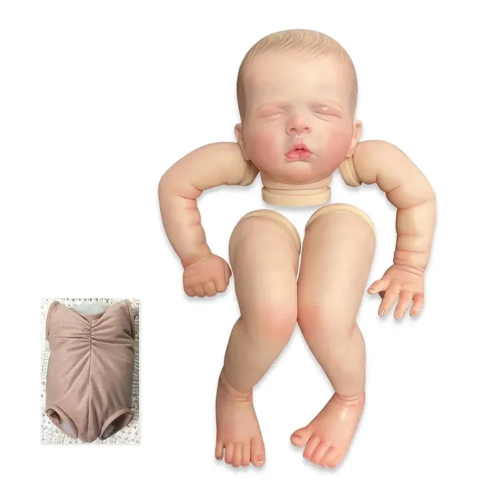 

20inch Reborn Doll Kit Luisa Lifelike Soft Flexible Already Painted Doll Parts with Visible Veins Kit Molde Muñecas Bebê Reborn