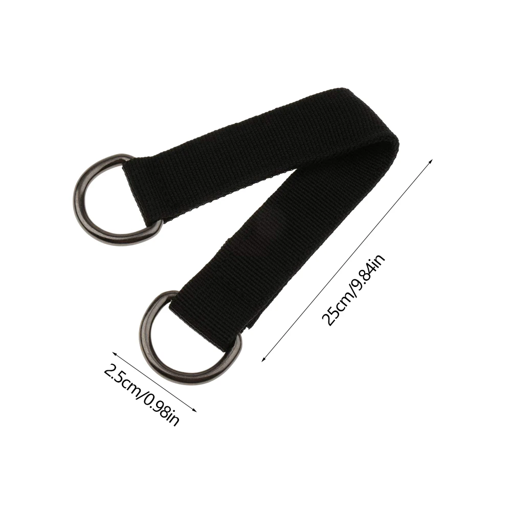 2pcs Heavy Duty Safety Black Hanging Swing Straps Polyester Rope