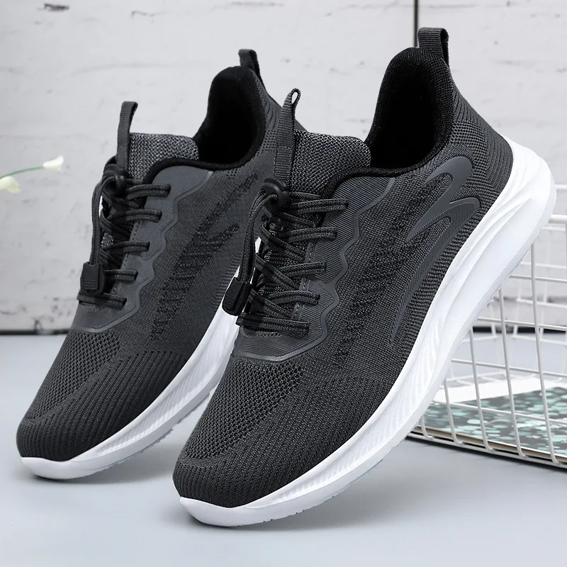 Sneakers for Men 2023 New Flying Woven Men's Shoes Casual Shoes Korean Style Trendy Shoes Fashion Sports Shoes Men's Sneakers