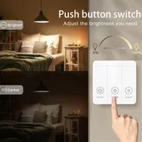 433mhz 220v LED Dimmer Switch Brightness Adjustable Module Support 2 Way control Push Button switch For 10~150W LED and Halogen - Image 3