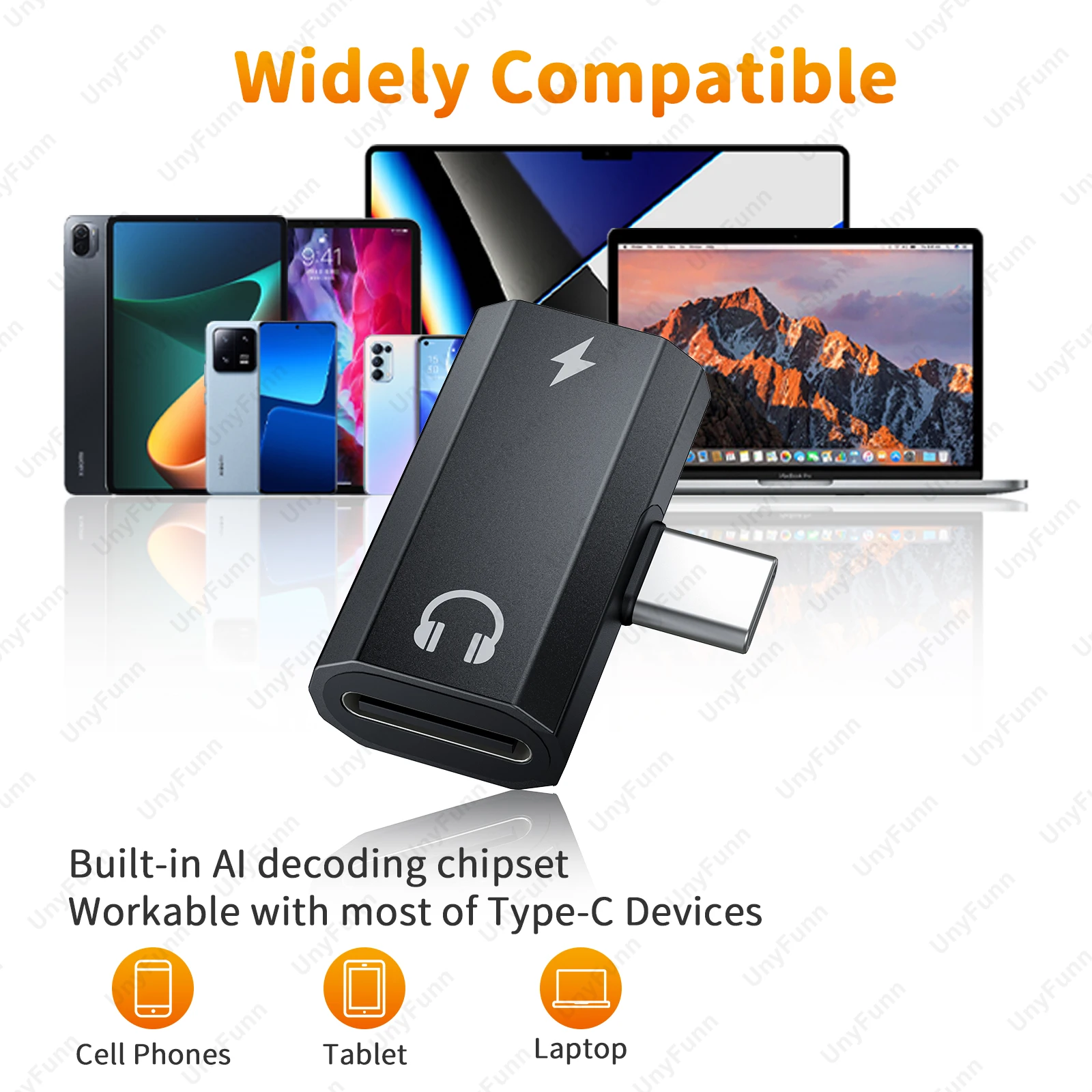 2 In 1 USB C To Type-C Converter Mobile Phone Charging Earphone Spliter Type C Adapter usb to type c adapter type c adapter type c to 3.5mm adapter type c aux adapter type c to aux adapter For Xiaomi Huawei iPhone 15 pro max