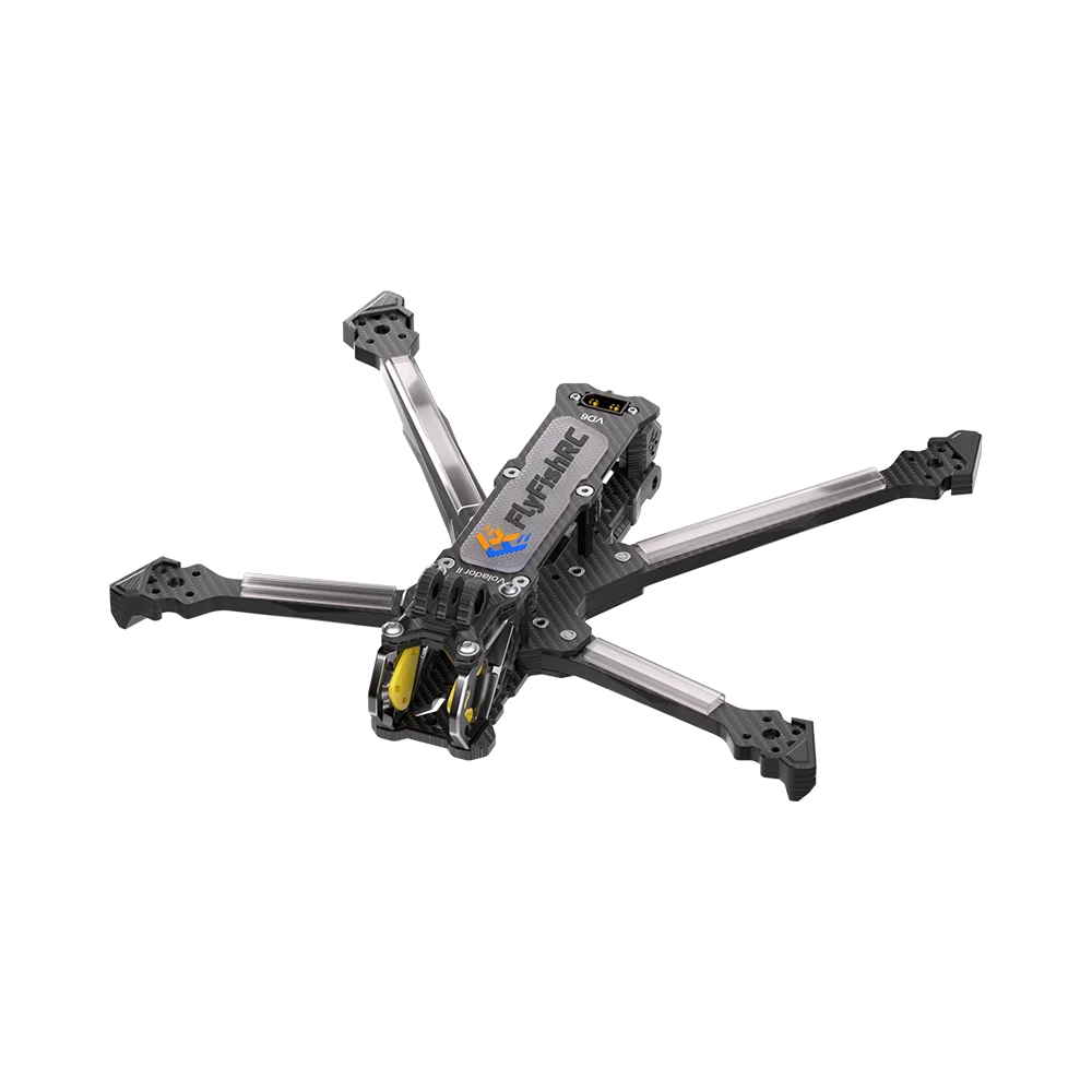 Cadre drone FPV 6 pouces Volador II, châssis course avec bras renforcés et fixation moteur, vue avant