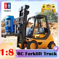 Double E E521 RC Forklift TruckLifting Crane 10CH Remote Control Electric Car Toy Engineering Vehicle model Toys for Children 1