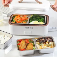 

Electric Lunch Box Heater Food Container 110v220v Rice Warmer Heating Insulation Stainless Steel Portable Car Bento Lunch Box