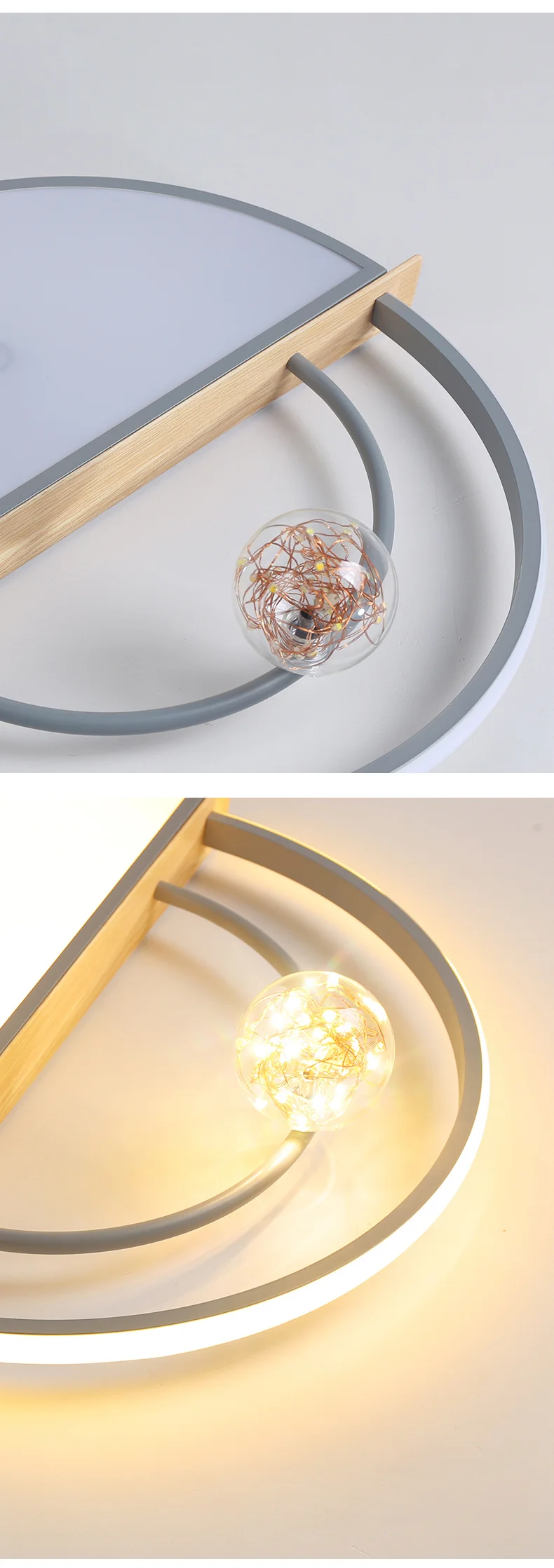 Round LED Chandelier For Bedroom Kitchen Dining Room Villa Office Restaurant Hotel Living Room Coffee Bar Foyer Indoor Home Lamp rectangular chandelier